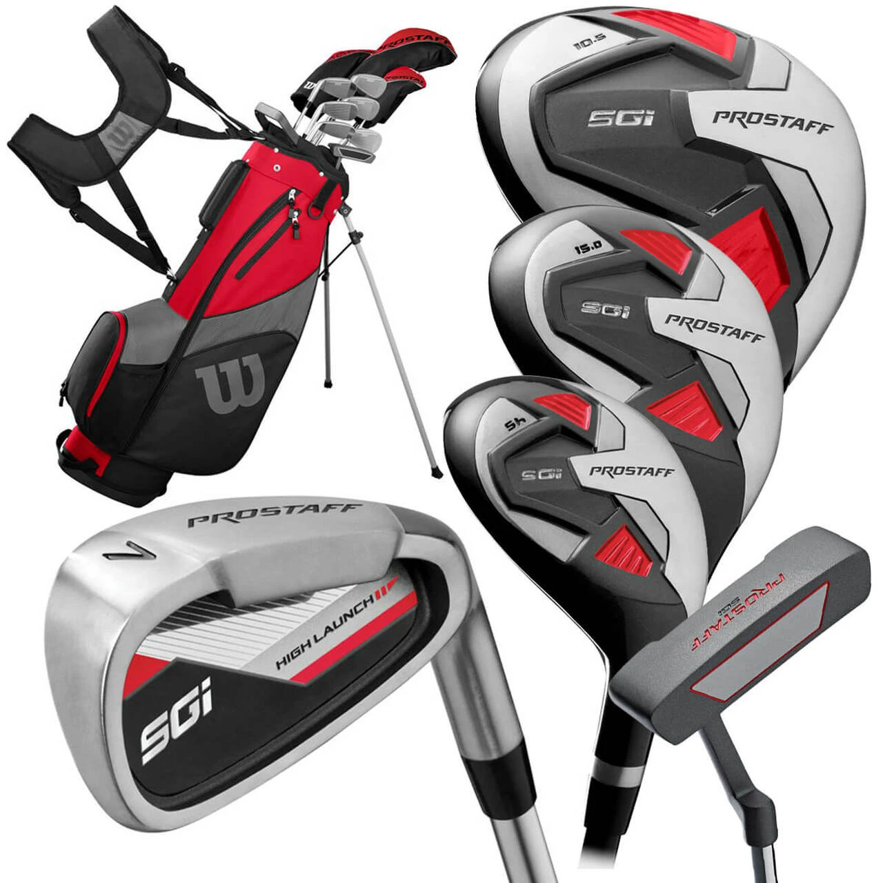Wilson SGI Golf Package Set Mens RH WGG150009 TALL 1 Wilson SGI Golf Package Set Mens RH WGG150009 TALL