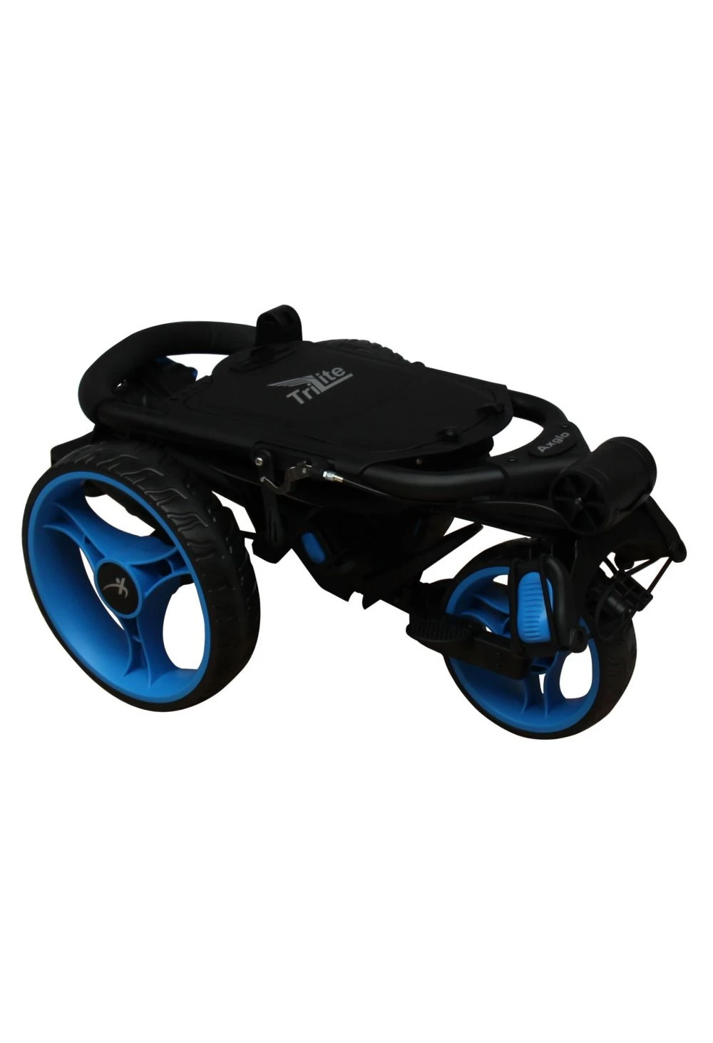 Axglo TriLite 3 Wheel Golf Trolley | Black/Blue 3 Axglo TriLite 3 Wheel Golf Trolley | Black/Blue - Image 3