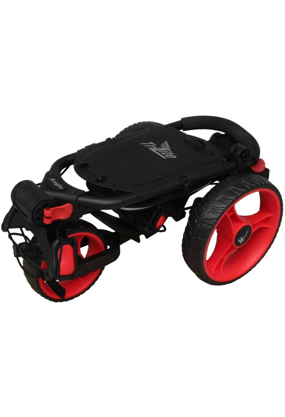 Axglo TriLite 3 Wheel Golf Trolley | Black/Red 3 Axglo TriLite 3 Wheel Golf Trolley | Black/Red - Image 3