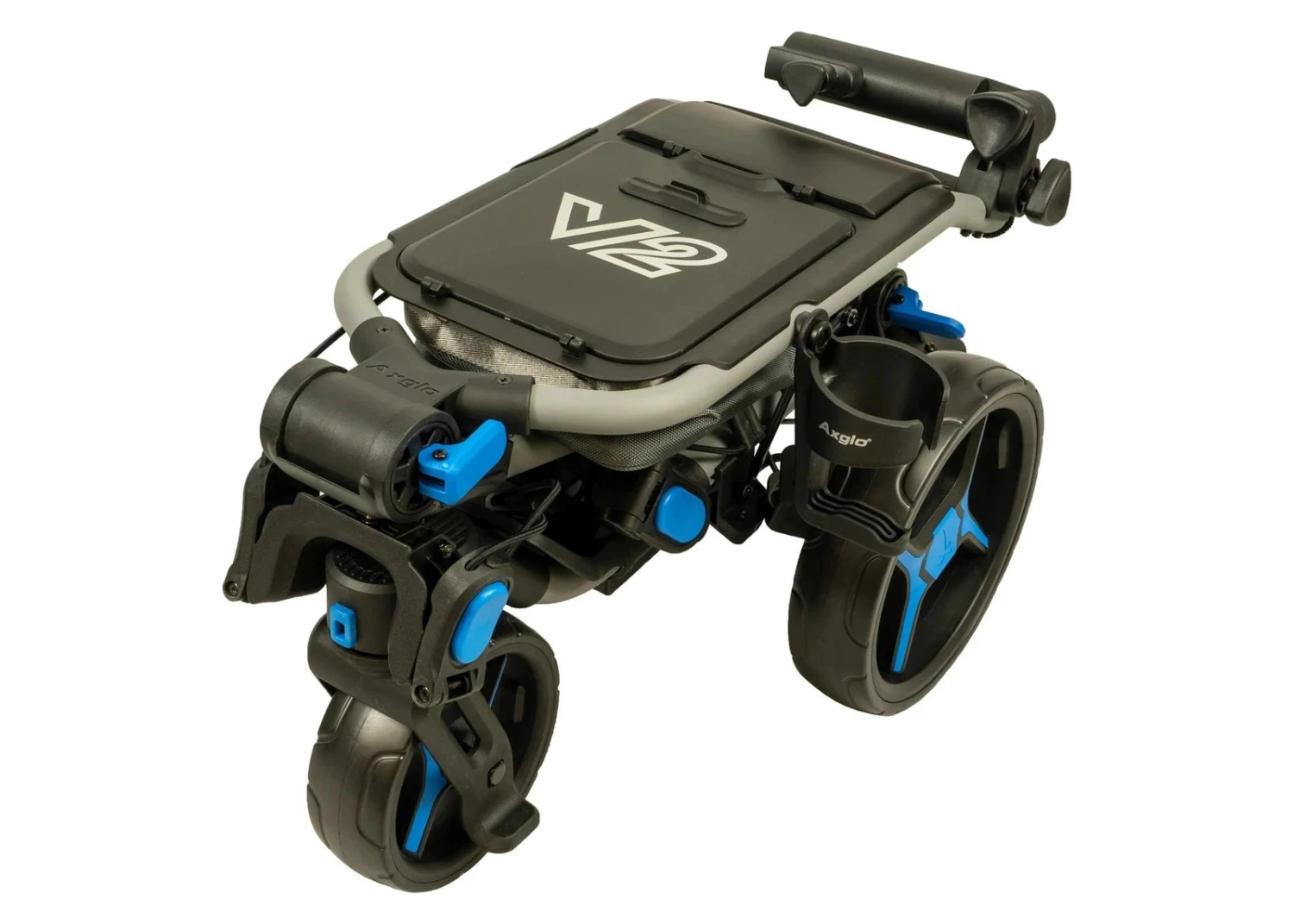Axglo Tri-360 V2 Golf Trolley | Black/Blue 4 Axglo Tri-360 V2 Golf Trolley | Black/Blue - Image 4