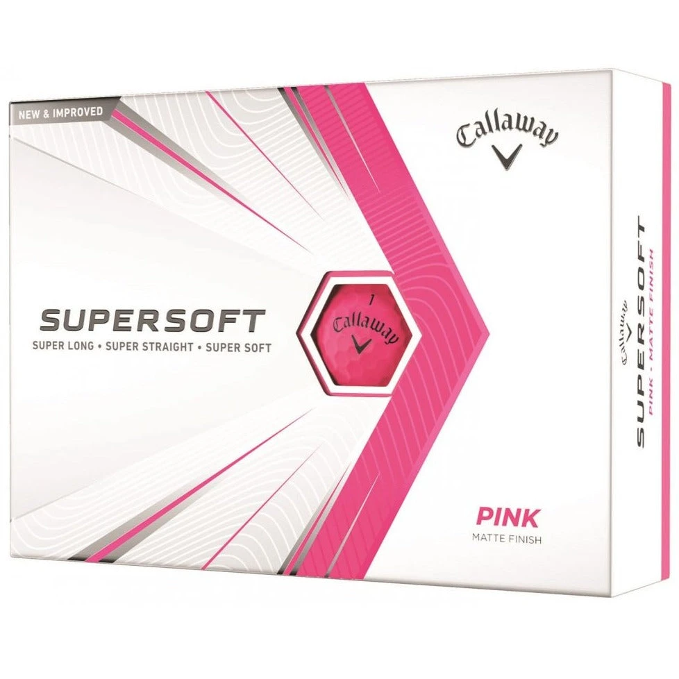 Callaway Supersoft Golf Balls | Pink 1 Callaway Supersoft Golf Balls | Pink