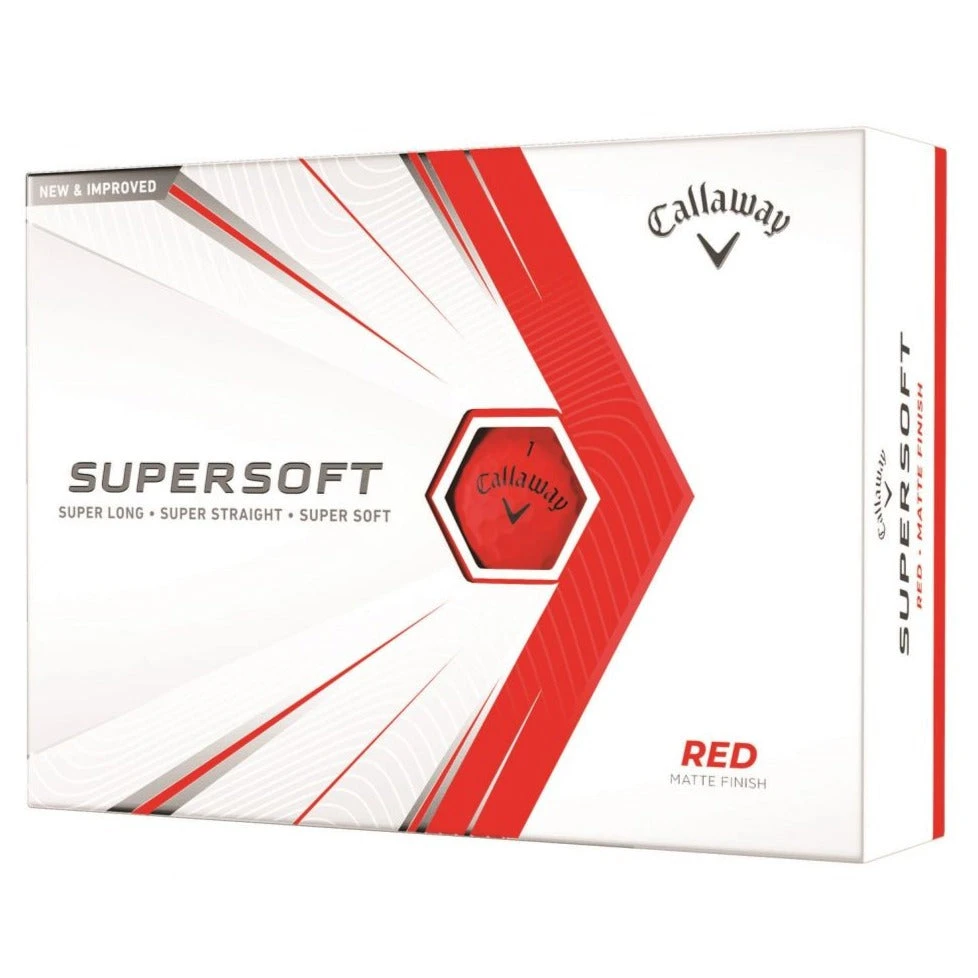 Callaway 2021 Supersoft Golf Balls | Red 1 Callaway 2021 Supersoft Golf Balls | Red