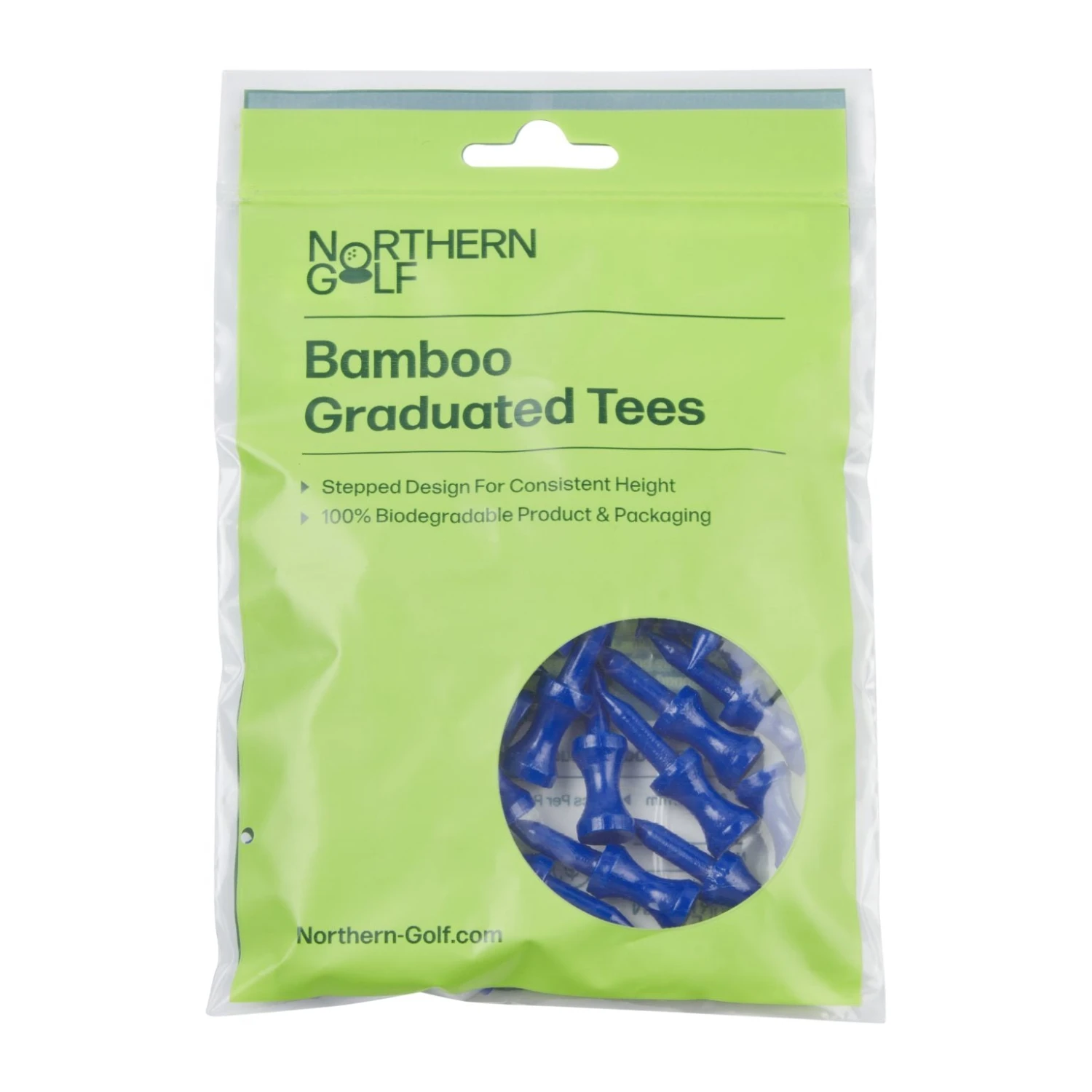 Northern Golf Blue Bamboo Graduated Tees 1 Northern Golf Blue Bamboo Graduated Tees