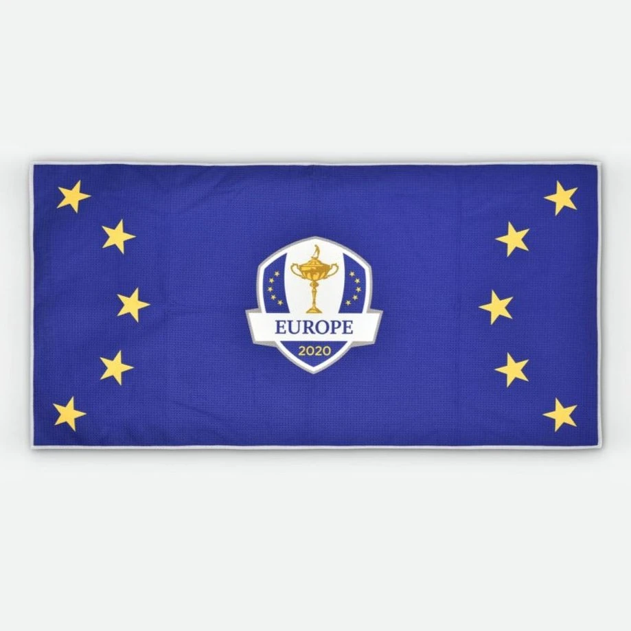 PRG Ryder Cup Team Europe Caddy Golf Towel 2 PRG Ryder Cup Team Europe Caddy Golf Towel - Image 2