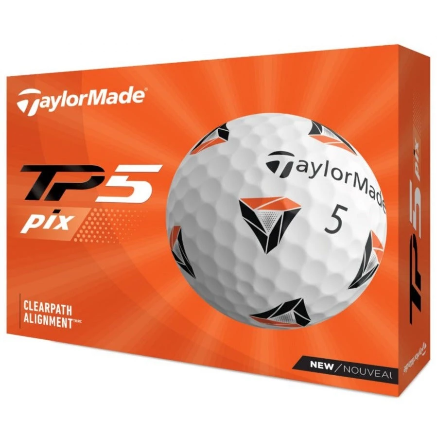 TaylorMade TP5 Pix Golf Balls | White 1 TaylorMade TP5 Pix Golf Balls | White