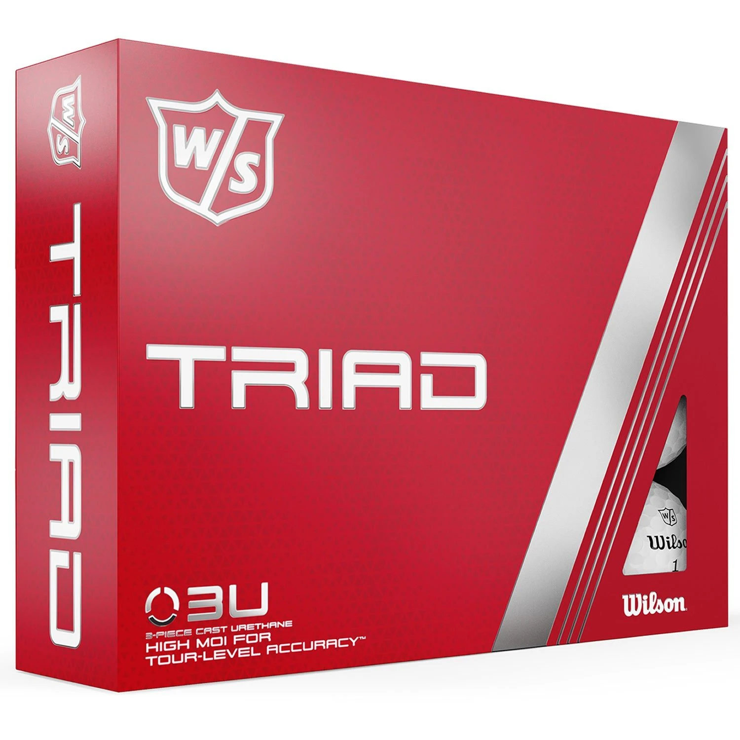 Wilson Staff Triad Golf Balls | White 1 Wilson Staff Triad Golf Balls | White