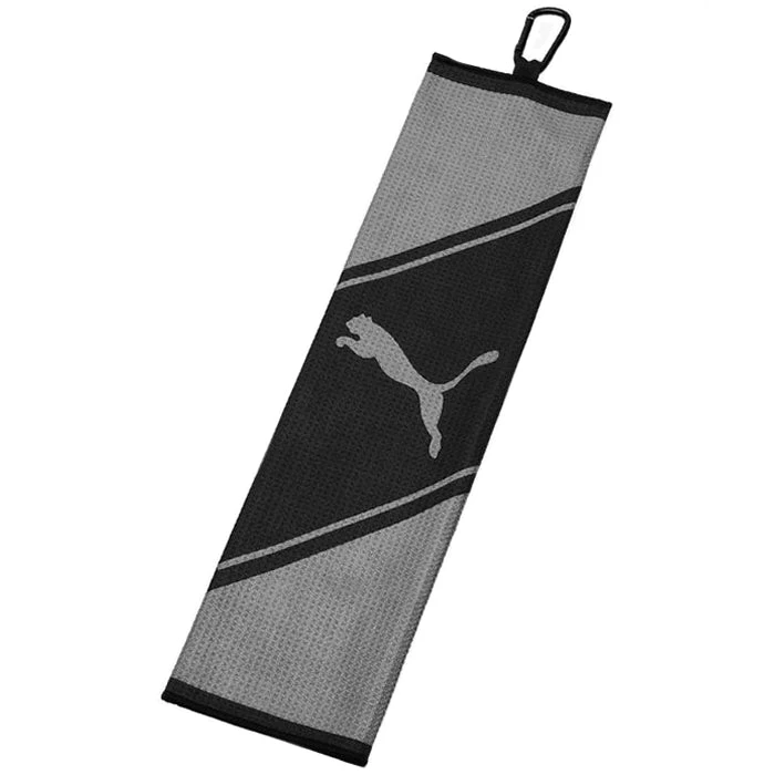 Puma Microfiber Tri-Fold Golf Towel 054338 1 Puma Microfiber Tri-Fold Golf Towel 054338